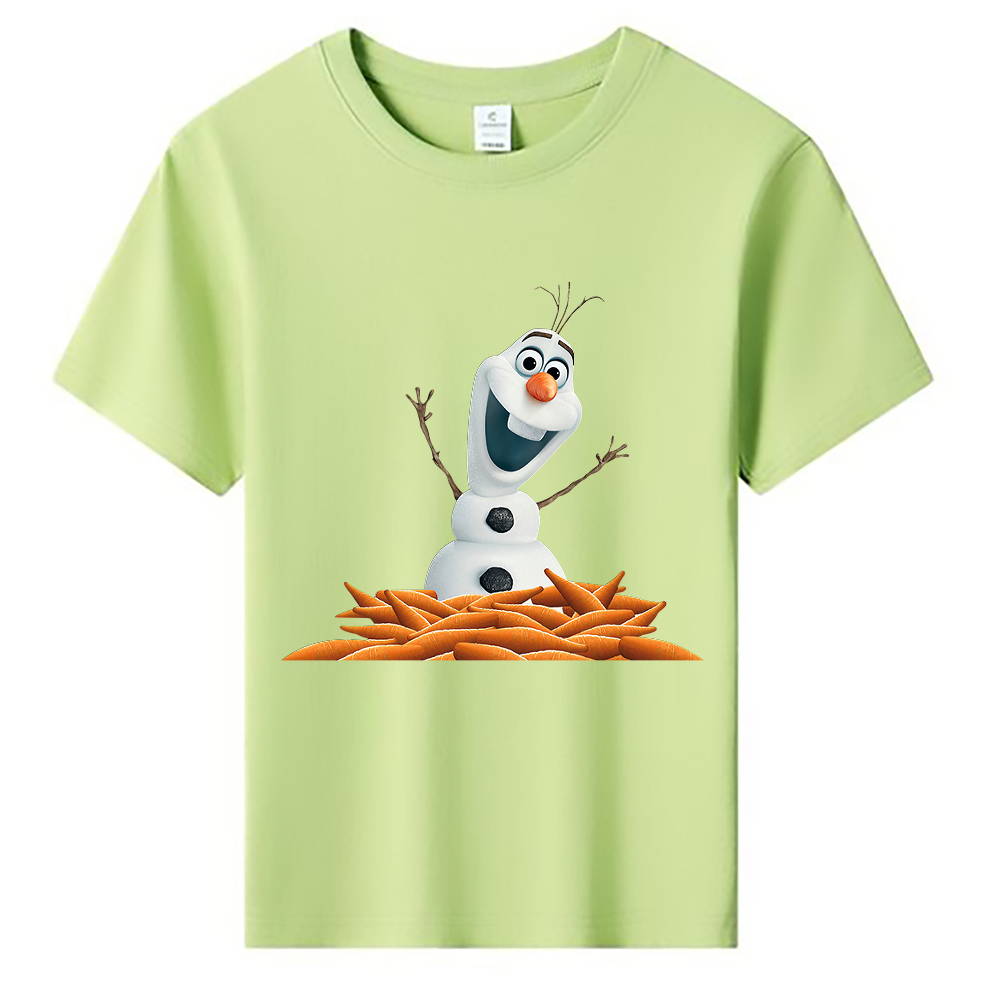 （画像用） アナと雪の女王 アンナ エルサ Frozen Anna Elsa 綿100％キッズTシャツ（フロントプリント）